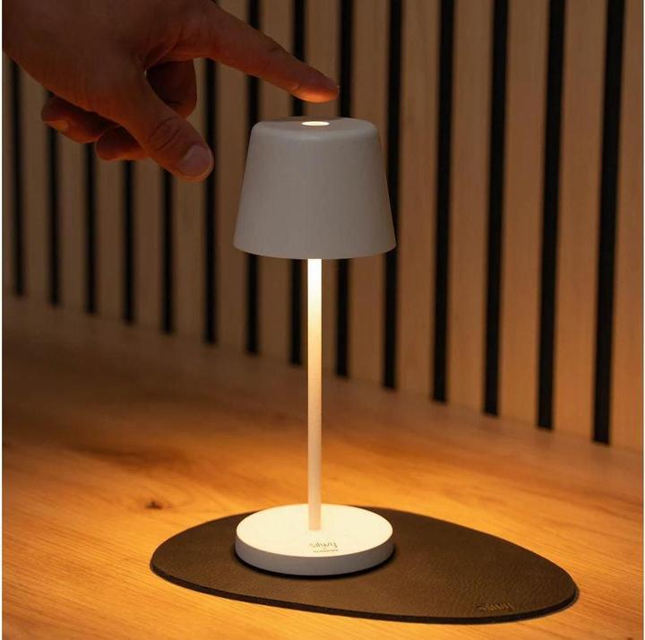 Produktbild Silwy Tischleuchte Magnet-Leuchte Monaco Weiss inkl. Platzset (200 lm)