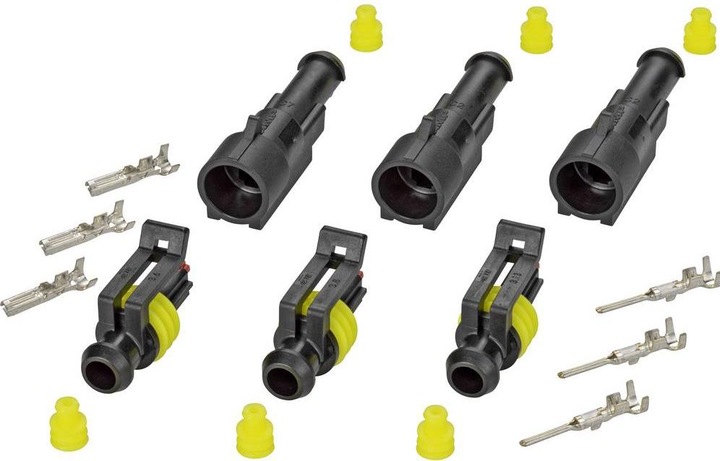 Produktbild TE Connectivity AMP-SUPERSEAL-Steckverbinder Set