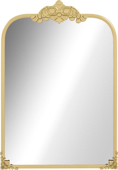 Homcom Wandspiegel Glas, Metall Gold (60 x 87 cm)