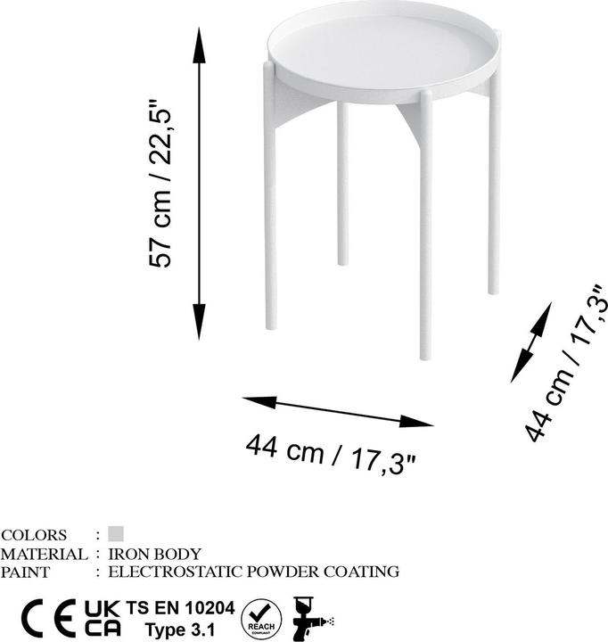 Actual product image Homitis Bukle (44 x 57 x 44 cm)