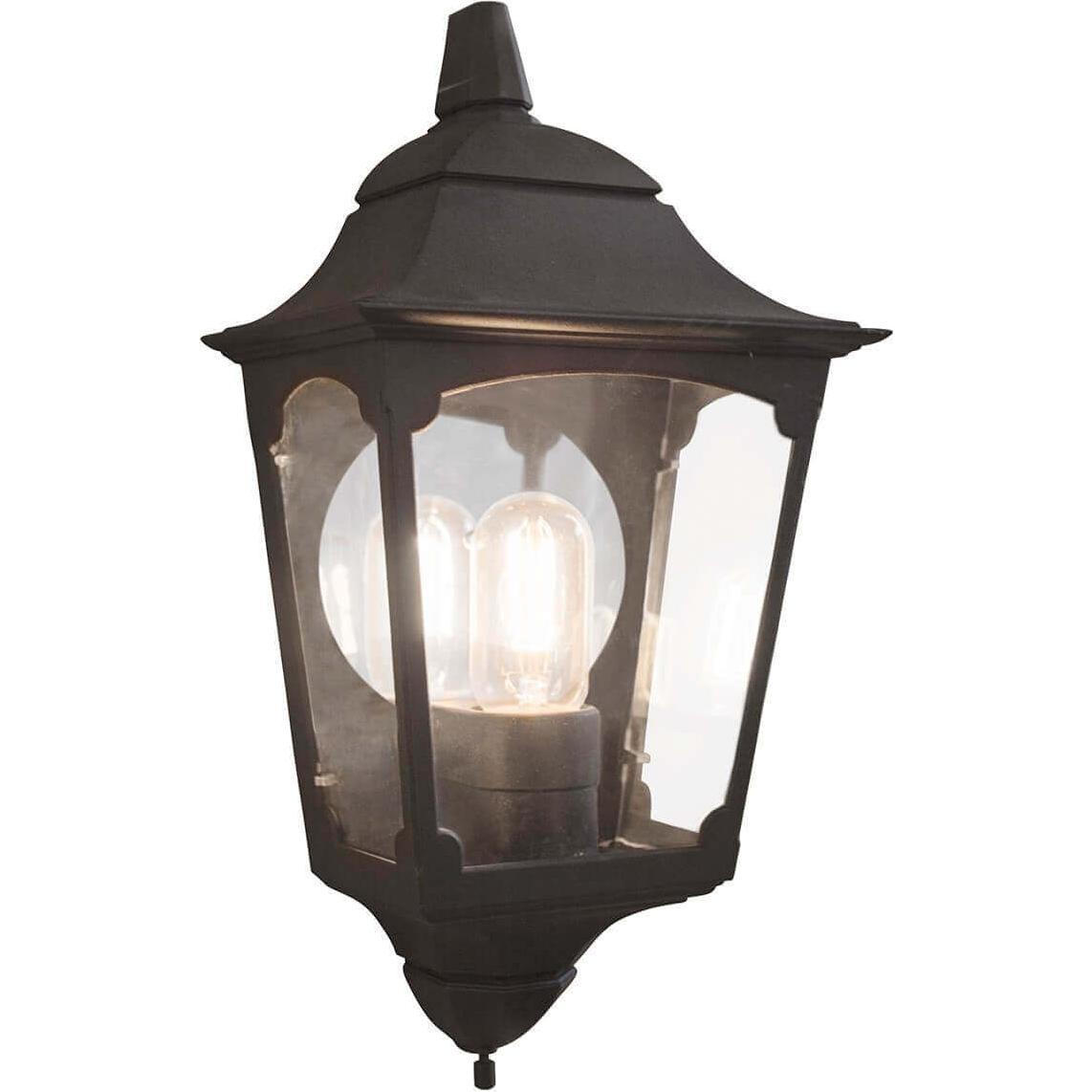 Elstead Lighting, Gartenbeleuchtung, Chapel Aussen-Wandleuchte E27 41cm Schwarz IP44, Made in UK (E27, IP44)
