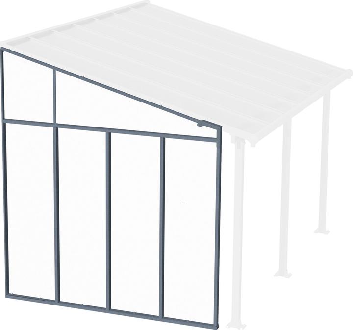 Produktbild Palram Terrasse Seitenwand 6,7x257cm Grau