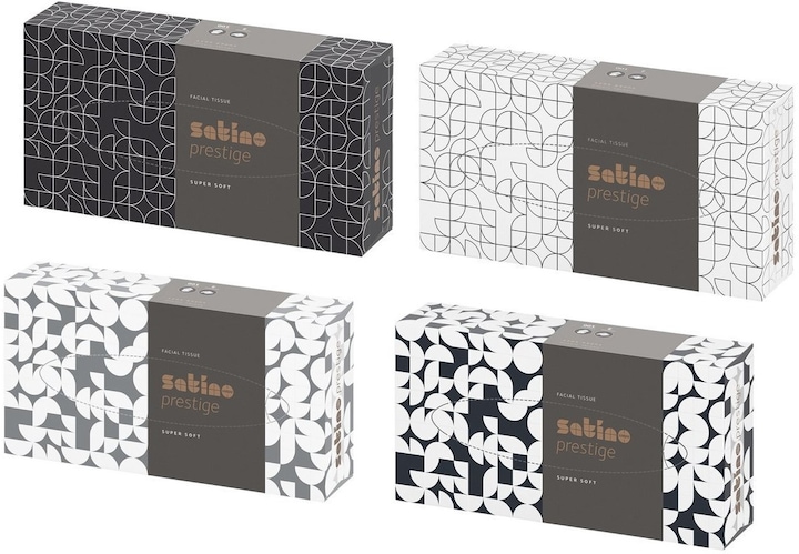 Wepa Lingettes cosmétiques 206450 Satino Prestige, 100 lingettes