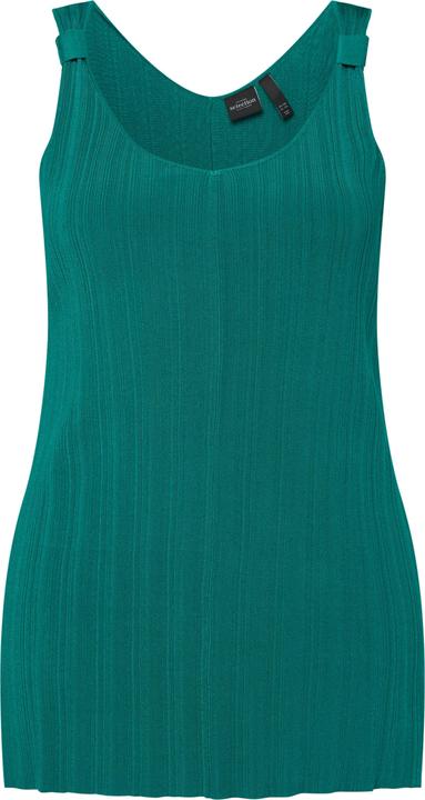 Immagine prodotto Ulla Popken Top smanicato di maglia a costine con scollo a V (46, 48)