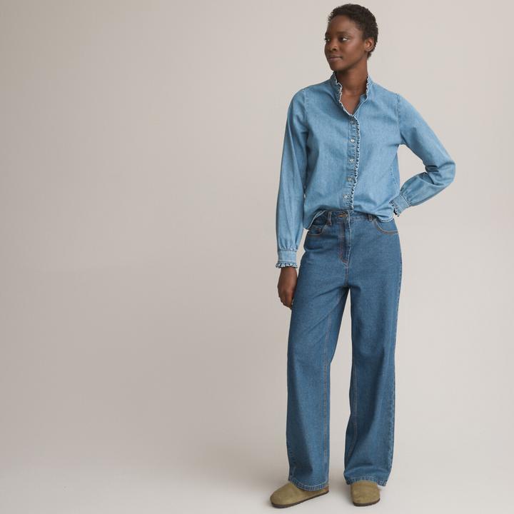 Immagine prodotto La Redoute Collections Camicetta in denim a maniche lunghe (40)