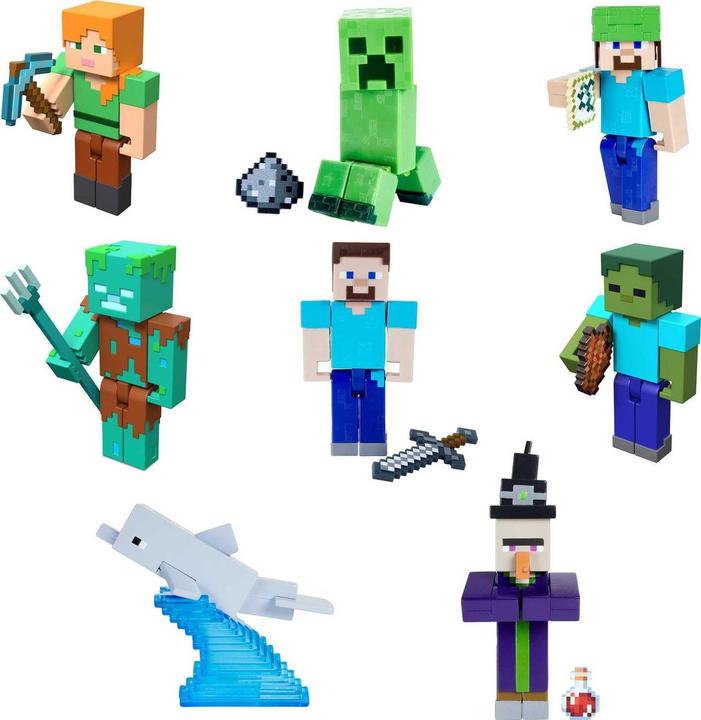 Actual product image Minecraft Craft-A-Block figure (assorted - 1 piece)