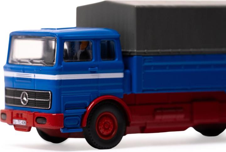 Produktbild Carson 1:87 MB 1620 Plane m.Anhäng.100%RTR blau