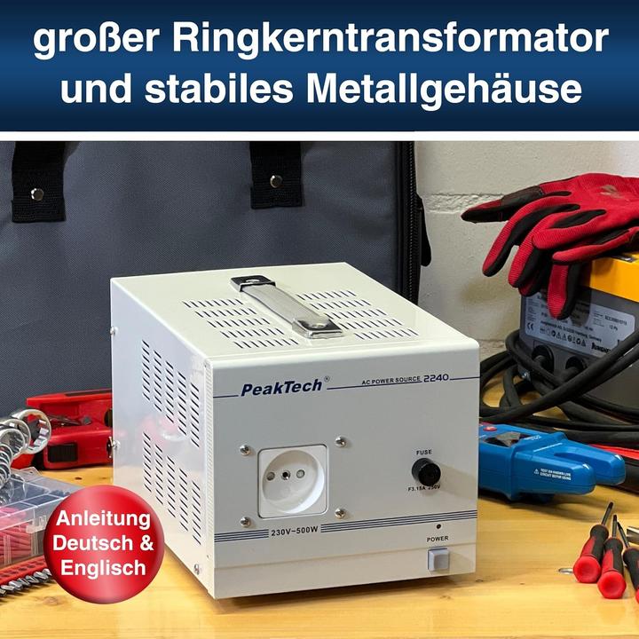 Immagine prodotto Peaktech P 2240 Trenntransformator