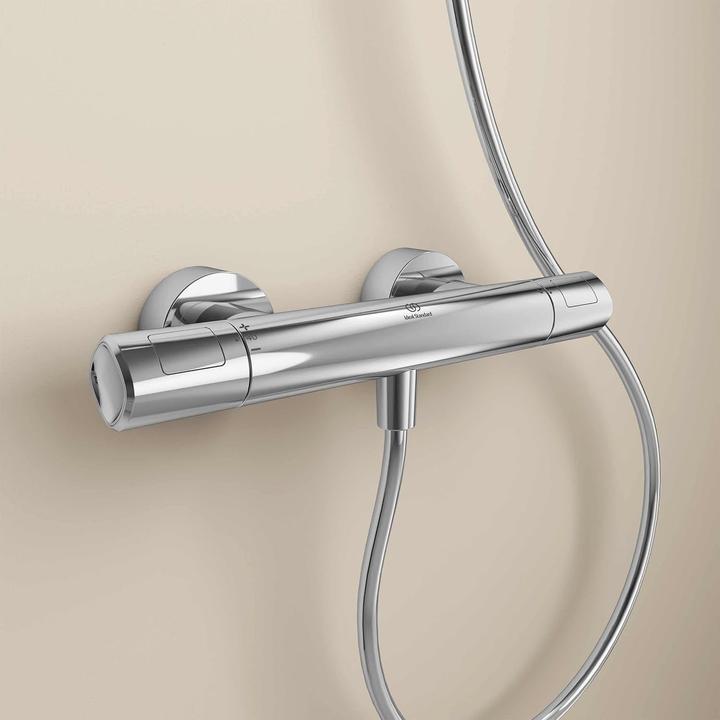 Actual product image Ideal Standard Shower fitting with thermostat Ceratherm T100 chrome glossy A7229AA