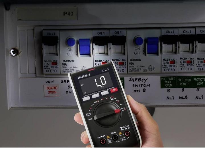 Actual product image Voltcraft VC195 Hand-held multimeter digital CAT III 600 V display Counts 60000 (VC-17059815) (CAT III 600V)
