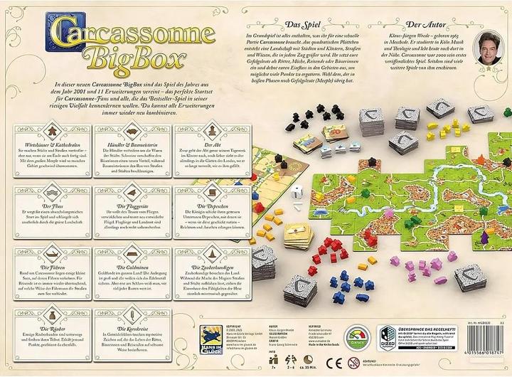 Produktbild Hans im Glück Carcassonne BigBox (v3.1) DE (Deutsch, 2 - 6 Spieler)