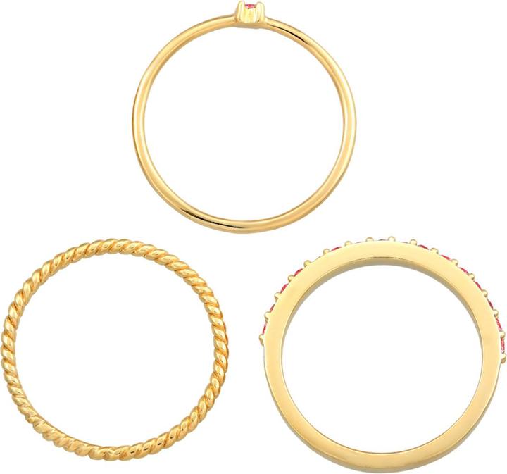 Immagine prodotto Elli Anello con cristalli pastello multicolore in argento 925 (64, 925 Argento)