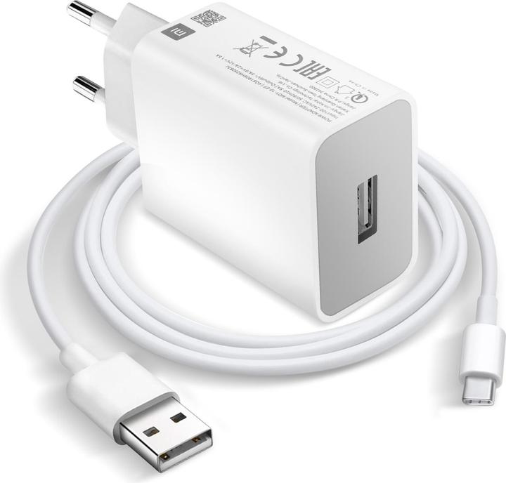 Xiaomi USB-Ladegerät + USB-C Kabel (18 W)