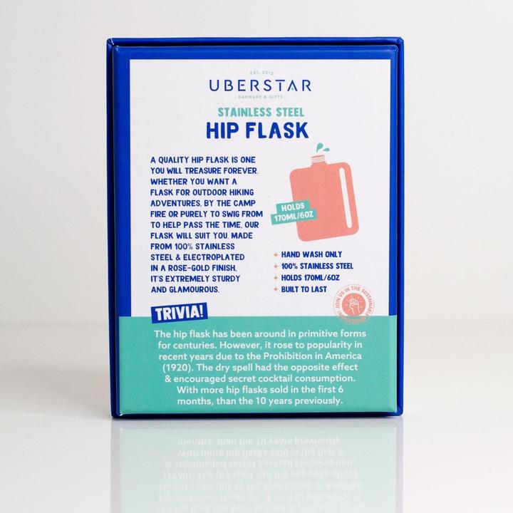 Valeurs nutritives et ingrédients Uberstar Flasque en or rose (180 ml)