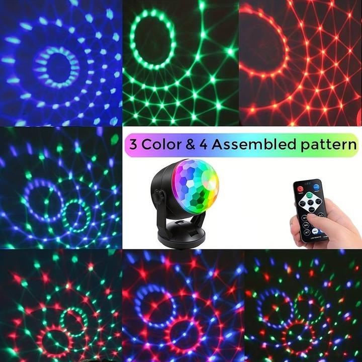 Actual product image ASMI LED Mini Sound Disco Party Light