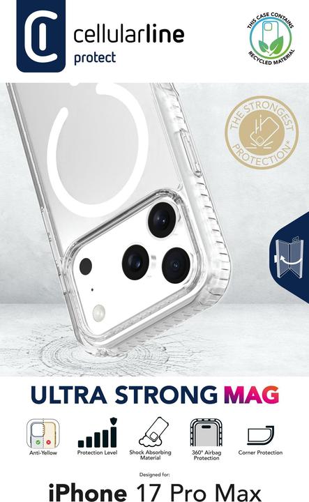 Actual product image Cellularline Ultra Strong MAG Case (Apple iPhone 17 Pro Max)