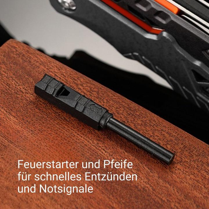 Actual product image Hermex 18in1 Multifunktionswerkzeug Multitool mit Hammer Outdoor-Werkzeug (18 Functions)