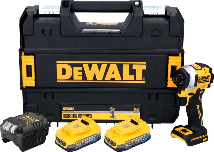 Produktbild DeWalt DCF 850 E2T Akku Schlagschrauber 18 V 205 Nm 1/4" Brushless + 2x Powerstack Akku 1,7 Ah + (Batteriebetrieb)