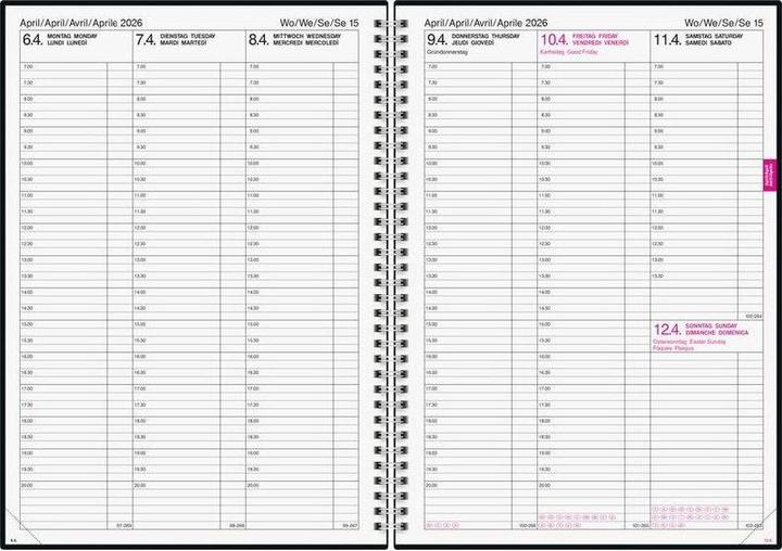 Actual product image Biella Business Agenda Quarta (21 x 29.7 cm, German)