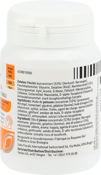 Nährwerte und Zutaten Equazen IQ Equazen Kaukapseln/Capsules à mâcher/Capsule masticabili Ds 60 Stk (60 Stück, Kapseln, 75 g)