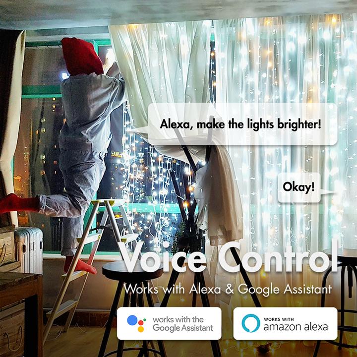 Immagine prodotto LogiLink Catena luminosa RGB intelligente Wi-Fi con telecomando, compatibile con Tuya, 5 m (5 m)