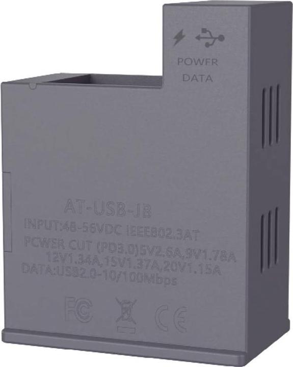 Produktbild Extralink AT-USBC-JB-V3 PoE zu USB-C Konverter 25W 10/100 Mbps