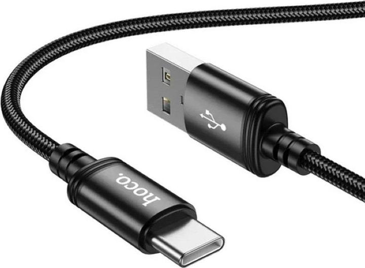 Actual product image Hoco USB-A to USB-C X91, 60W, 3A, 3m, black (3 m, 60 W)