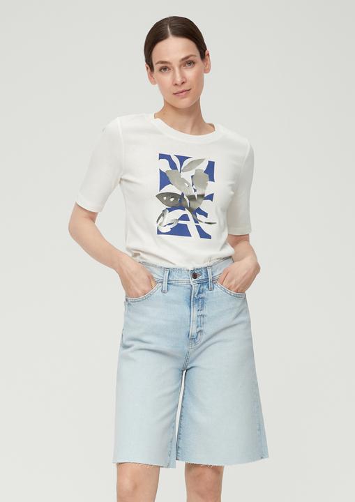 Image du produit S.Oliver T-Shirt Baumwollshirt mit glänzendem Frontprint (44)