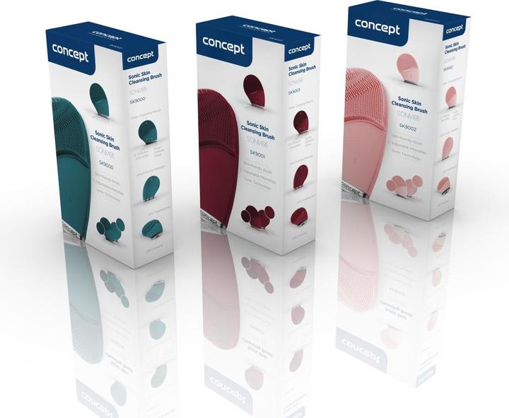 Actual product image Concept SK9002 Sonic brush for cleaning reddish skin