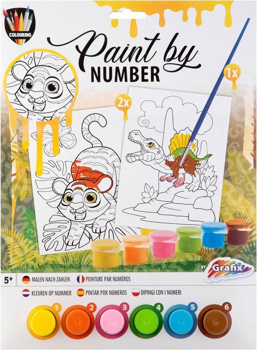 Actual product image Grafix Painting by numbers - Animals