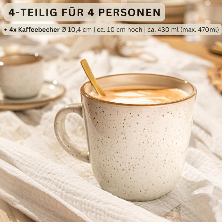 Immagine prodotto Sänger Set di tazze da caffè Rio cream (430 ml, 4 x)