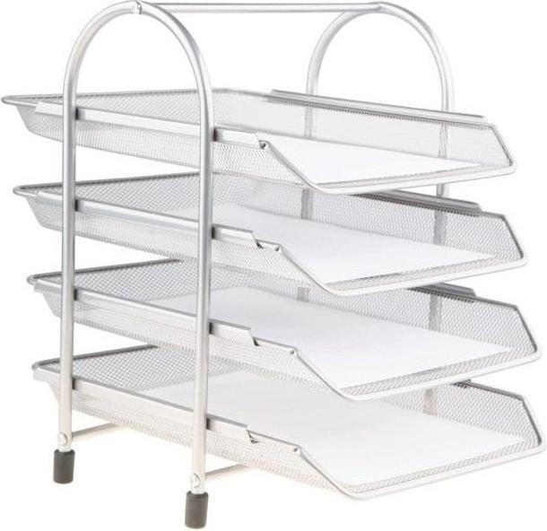 Actual product image Silbernes Aktenregal (A4)