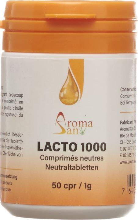Immagine prodotto AromaSan Lacto 1000 compresse neutre (50 pz) (50 pz., Pillole, 70 g)