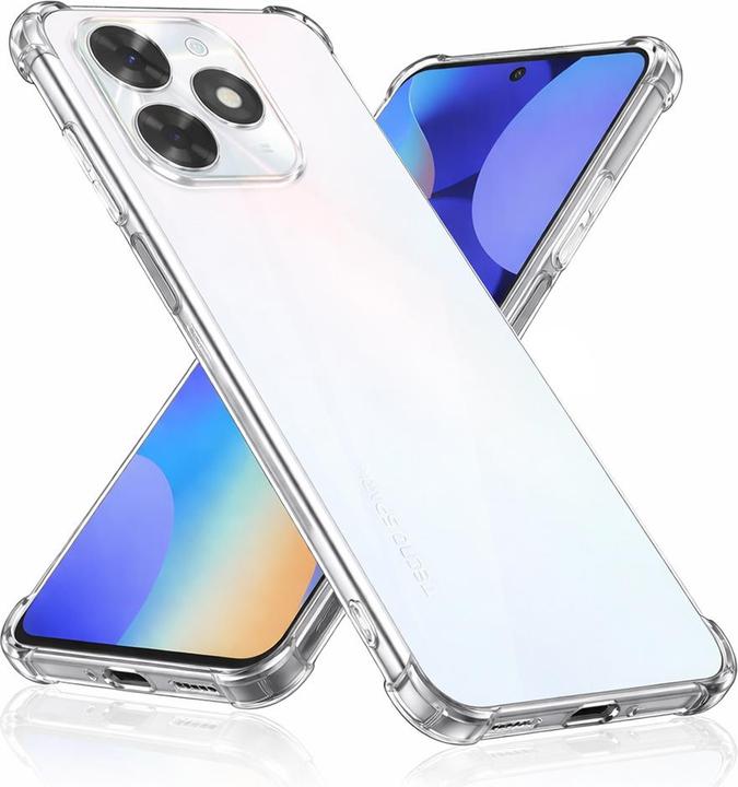 Actual product image Techsuit - Shockproof Clear Silicone - Tecno Spark Go 2024 / Spark 20C - Clear