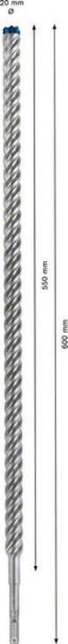 Actual product image Bosch Professional Zubehör Expert SDS plus-7X hammer drill, 20 x 550 x 600 mm (up to 20 millimetres)