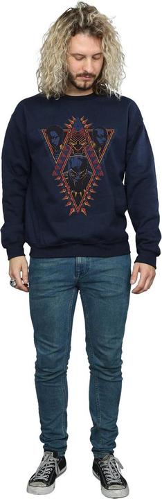 Produktbild Black Panther Tribal Heads Baumwoll Sweatshirt (M)