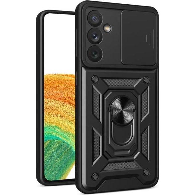 MU Classic Kickstand Slide Cam Series (Samsung Galaxy A34 5G), Smartphone Hülle, Schwarz