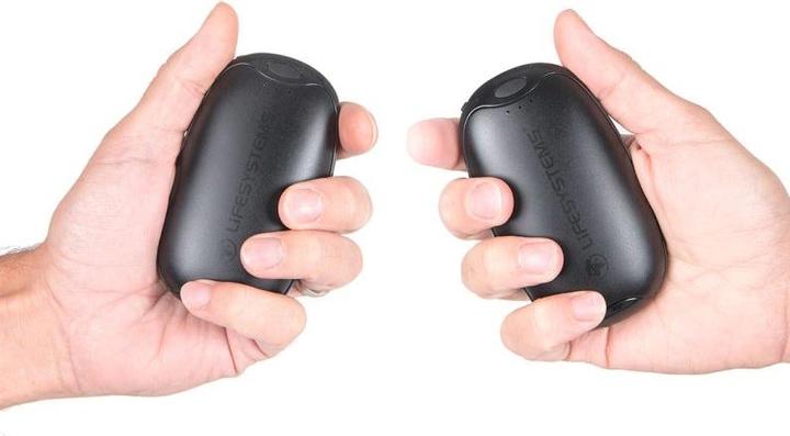 Productafbeelding Lifesystems Oplaadbare Dual Palm Handwarmer, USB & USB C poorten