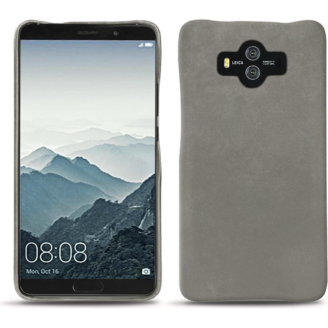 Noreve Lederschutzhülle (Huawei Mate 10), Smartphone Hülle, Grau