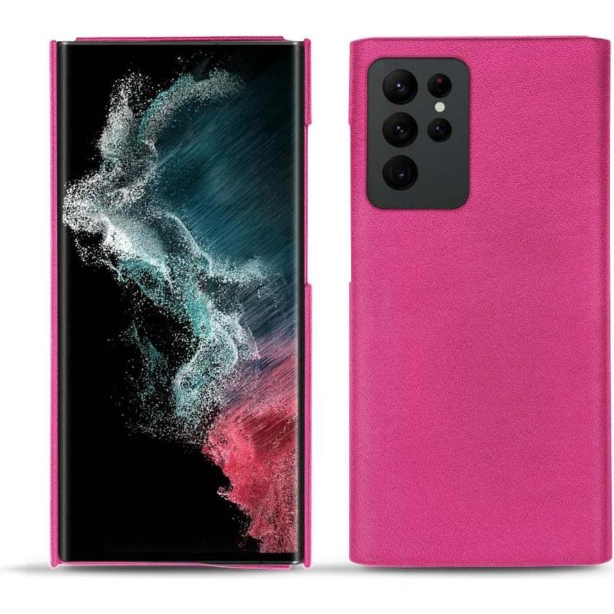 Noreve Lederschutzhülle (Samsung Galaxy S22 Ultra), Smartphone Hülle, Rosa