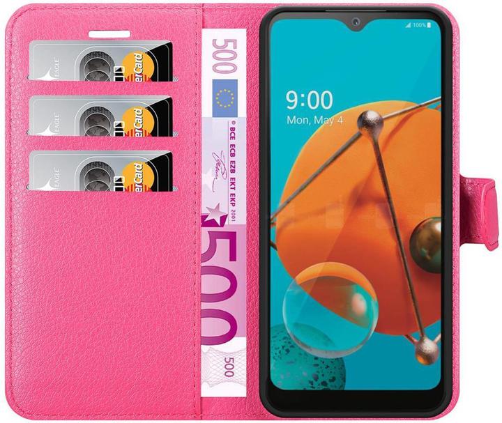 Actual product image Cadorabo Book with stand function cover (LG KQ51)