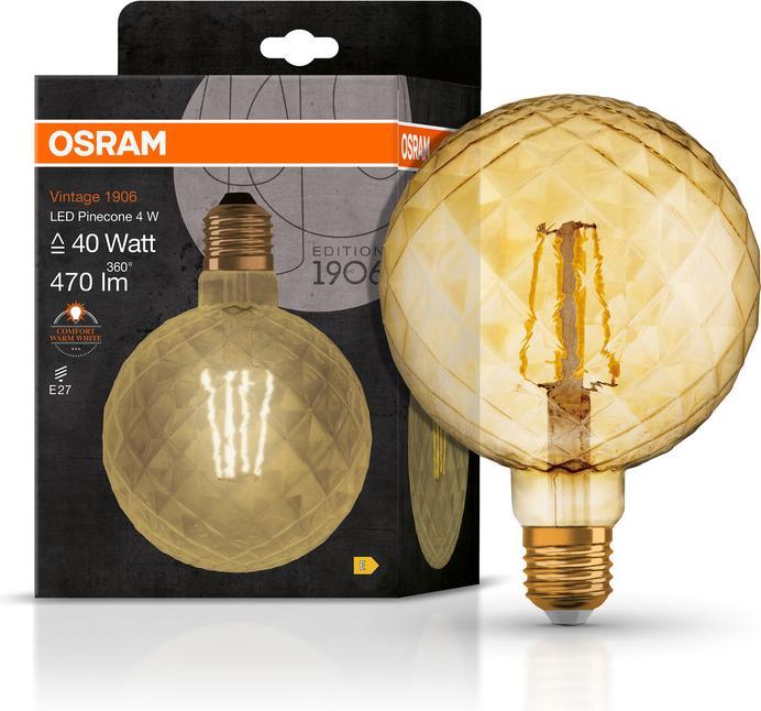 Produktbild Osram Vintage 1906 Led Special Shapes (E27, 4.50 W, 470 lm, 1 x, E)