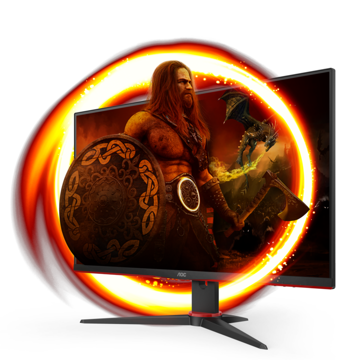 Actual product image AOC 24G2ZE/BK (1920 x 1080 pixels, 23.80")