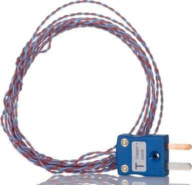 Rs Pro PFA Thermoelement Typ T, Ø 1/0.2mm x 2m -75