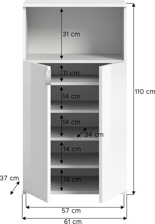 Produktbild Xonox Home Projekt X (60 x 37 x 110 cm)