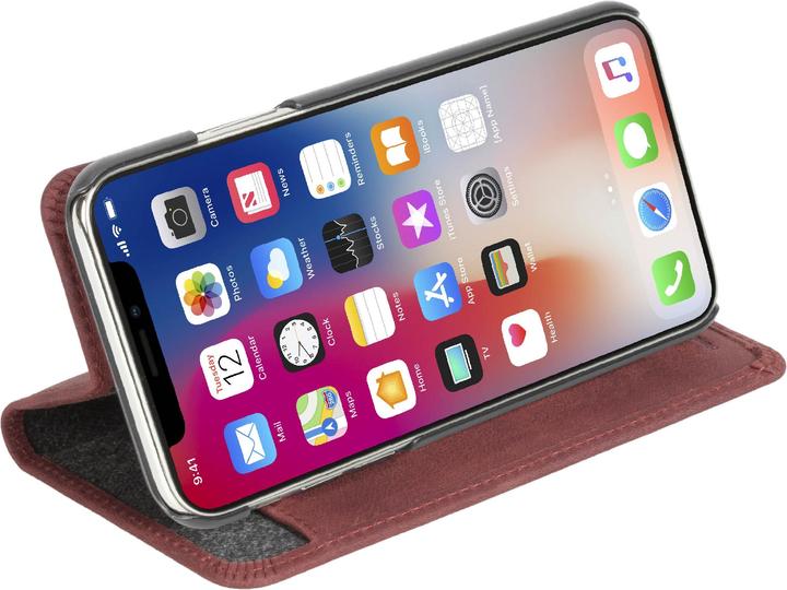 Actual product image Krusell Sunne 4 Card FolioWallet Apple iPhone XS vintage red (Apple iPhone X, Apple iPhone XS)