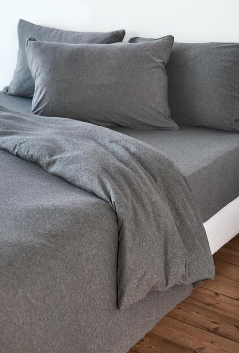 Produktbild Living Home Melange Jersey Uni (Bettwäsche Set, 160 x 210 cm, 65 x 100 cm)