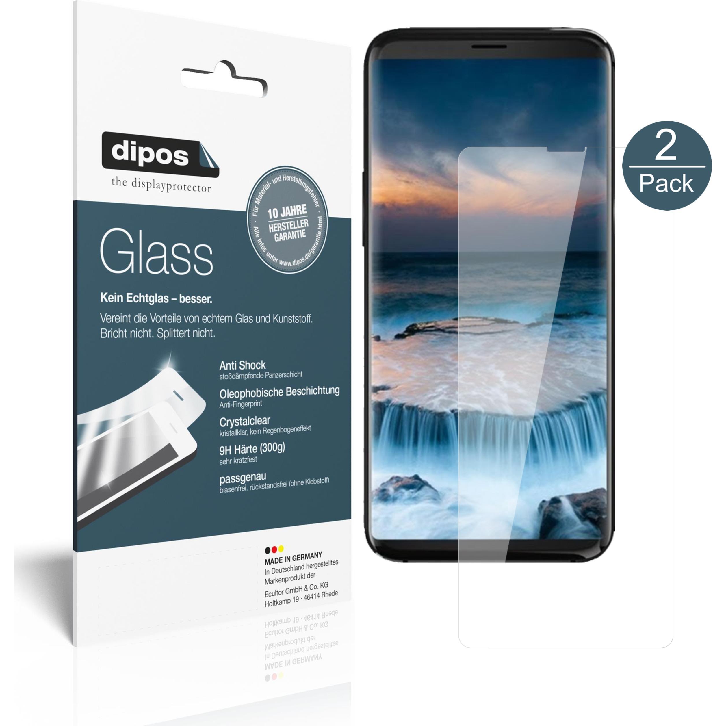 Dipos Displayschutz Anti-Shock (2 Stück, Uhans i8), Smartphone Schutzfolie, Transparent