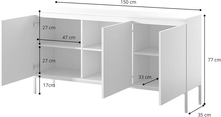 Produktbild Selsey Bemmi (150 x 35 x 77 cm)