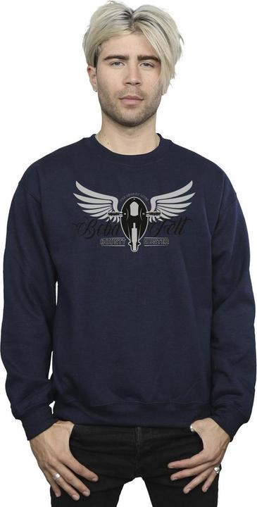Actual product image Star Wars Mens The Book Of Boba Fett Legend Lives Ship Crest Sweatshirt (XL)